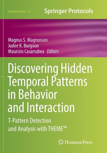 Discovering Hidden Temporal Patterns in Behavior and Interaction: T-Pattern Detection and Analysis with THEME™(111 Neuromethods)