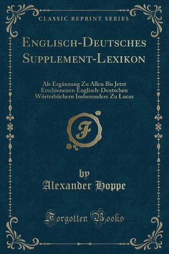 Englisch-Deutsches Supplement-Lexikon