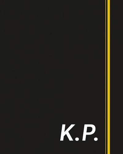 K.P.: Classic Monogram Lined Notebook Personalized With Two Initials - Matte Softcover Professional Style Paperback Journal Perfect Gift for Men and Women