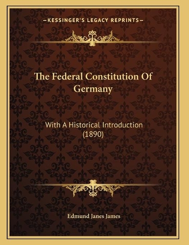 The Federal Constitution Of Germany