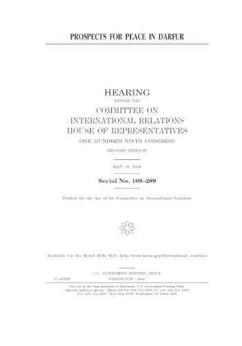 Prospects for peace in Darfur