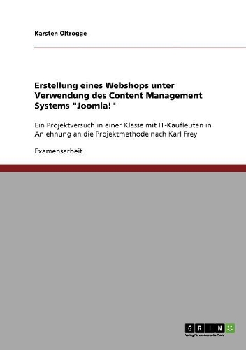 Erstellung eines Webshops unter Verwendung des Content Management Systems 