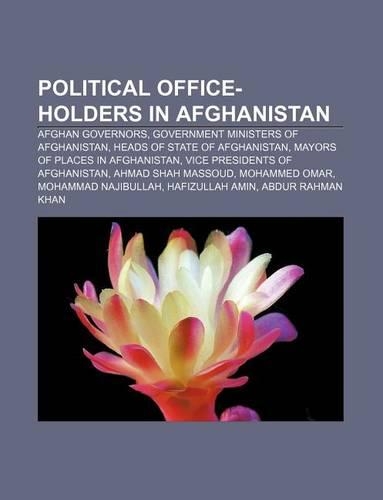 Political Office-Holders in Afghanistan