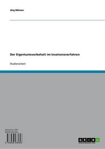 Der Eigentumsvorbehalt Im Insolvenzverfahren