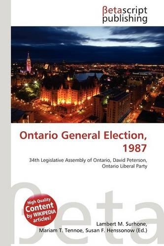 Ontario General Election, 1987