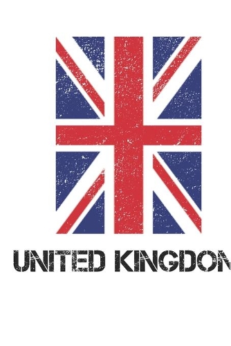United Kingdom: United Kingdom Union Jack Flag Blank Travel Journal Diary Notebook forUnited Kingdom And England (6X9, 120 pages)