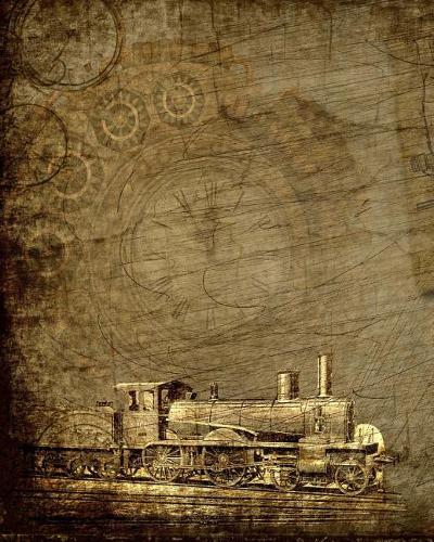 Daily Organizer and Planner: 150 Days, 8x10 Journal Notebook With Steampunk Loco