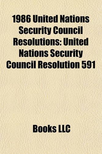 1986 United Nations Security Council Resolutions