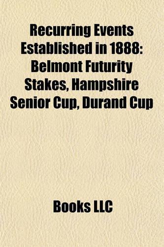 Recurring Events Established in 1888