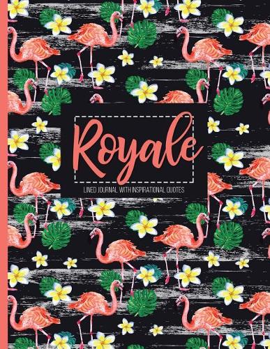 Royale: Personalized Black XL Journal with Gold Lettering, Girl Names/Initials 8.5x11, Journals to Write in for Women