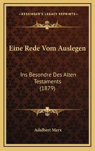 Eine Rede Vom Auslegen