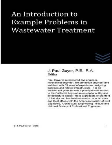 Introduction to Example Problems in Wastewater Treatment
