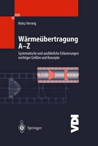 Wärmeübertragung A-Z: Systematische Und Ausführliche Erläuterungen Wichtiger Größen Und Konzepte