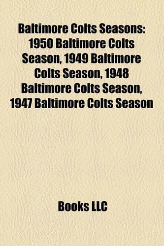 Baltimore Colts Seasons