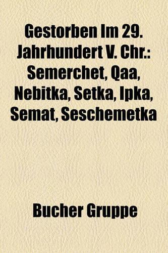 Gestorben Im 29. Jahrhundert V. Chr.