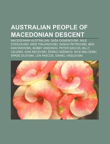 Australian People of Macedonian Descent