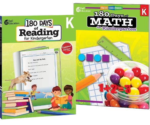 180 Days™: Reading & Math for Grade K: 2-Book Set