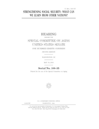 Strengthening social security