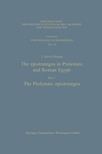 The epistrategos in Ptolemaic and Roman Egypt