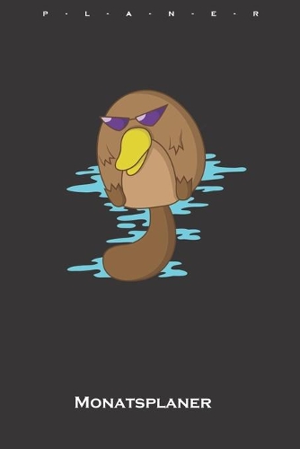Cooles dickes Schnabeltier mit Sonnenbrille Monatsplaner