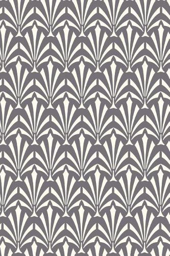 2019 Daily Planner Art Deco Pattern Design Grey White 384 Pages