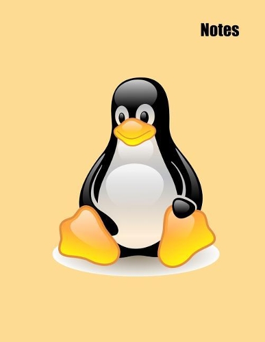 Notes: Cute penguin cover - large one subject lined notebook for schoolwork