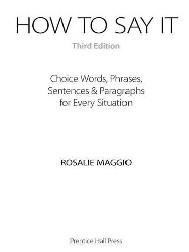 How to Say It, Third Edition
