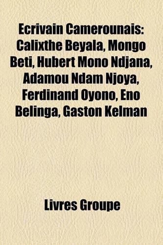 Ecrivain Camerounais