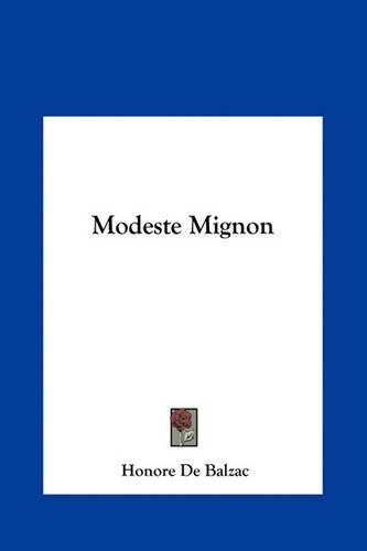 Modeste Mignon: (English)