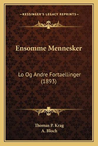 Ensomme Mennesker