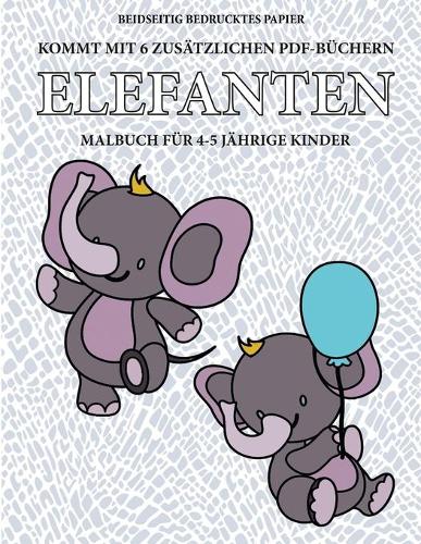 Malbuch für 4-5 jährige Kinder (Elefanten)