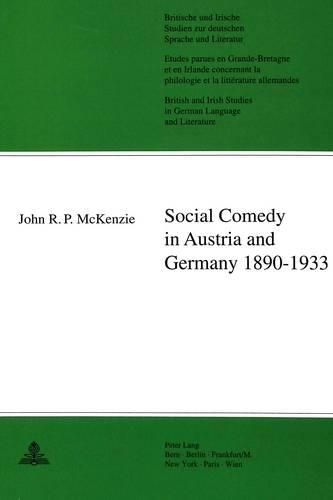 Social Comedy in Austria and Germany, 1890-1933