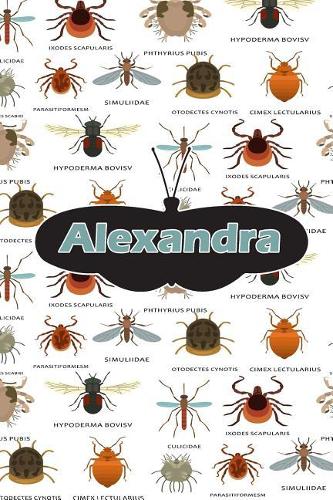 Alexandra: Bug Insect Journal Notebook 120 Pages 6x9