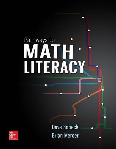 Connect Access Card for Pathways to Math Literacy