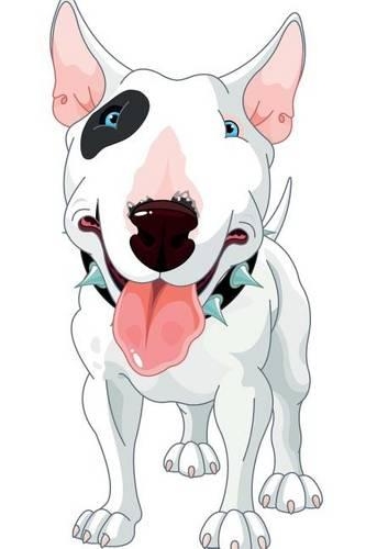 Bull Terrier Notebook & Journal. Productivity Work Planner & Idea Notepad