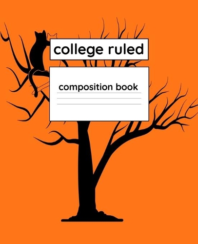 College Ruled Composition Book: 110 Page 7.5" x 9.25" Blank Lined Composition Notebook Halloween Theme