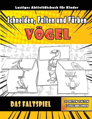 Schneiden, falten und färben Vögel