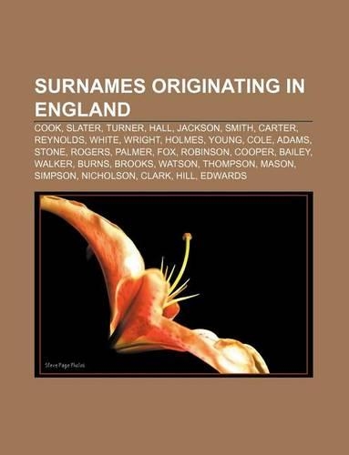 Surnames Originating in England
