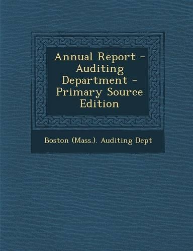 Annual Report - Auditing Department: (English)