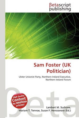Sam Foster (UK Politician): (English)