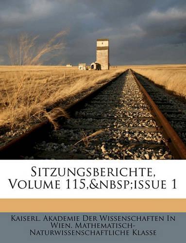 Sitzungsberichte, Volume 115, Issue 1
