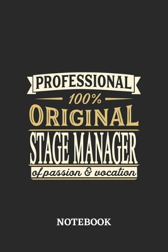 Professional Original Stage Manager Notebook of Passion and Vocation