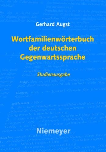 Wortfamilienwörterbuch Der Deutschen Gegenwartssprache