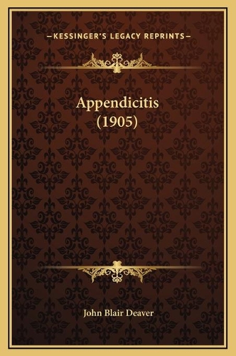 Appendicitis (1905)