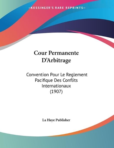 Cour Permanente D'Arbitrage