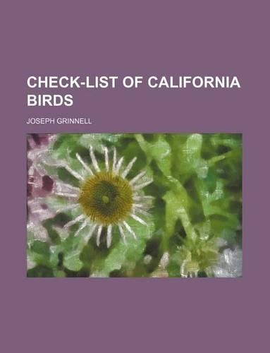Check-List of California Birds