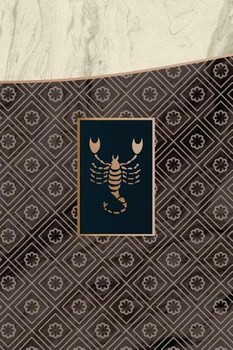 Monogram Scorpio Notebook: Blank Journal Diary Memoir Log Logue(78 Luxury One 150 Lined)