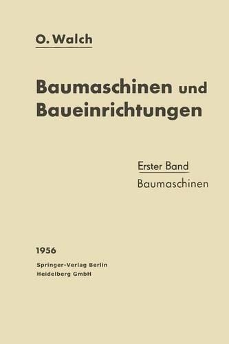 Baumaschinen und Baueinrichtungen
