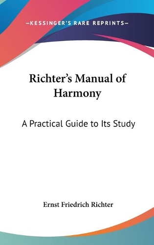 Richter's Manual of Harmony