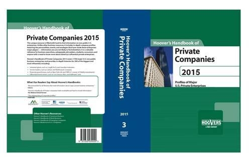 Hoover's Handbook of Private Companies 2015